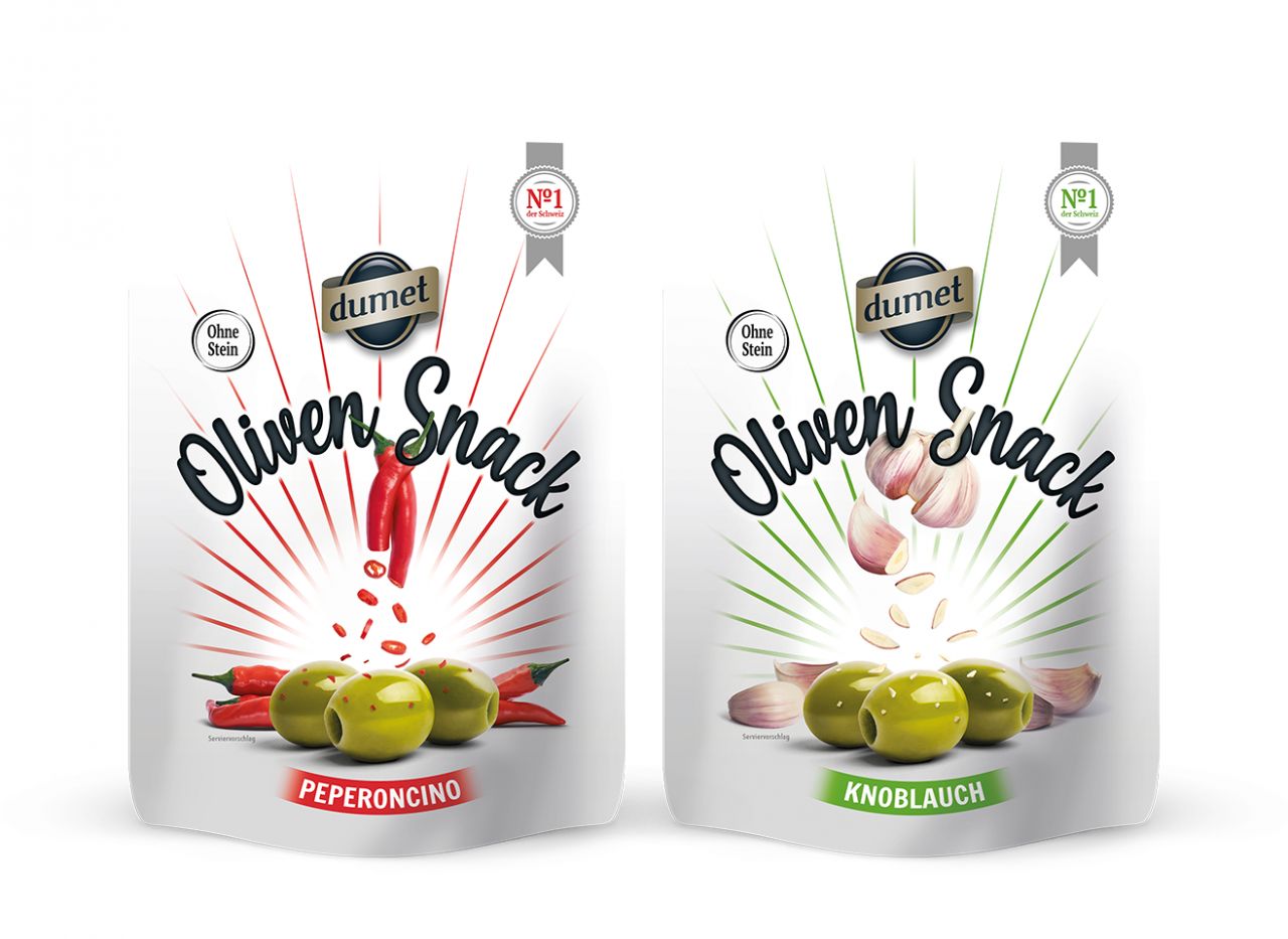 New - the authentic olive snack from Dumet!